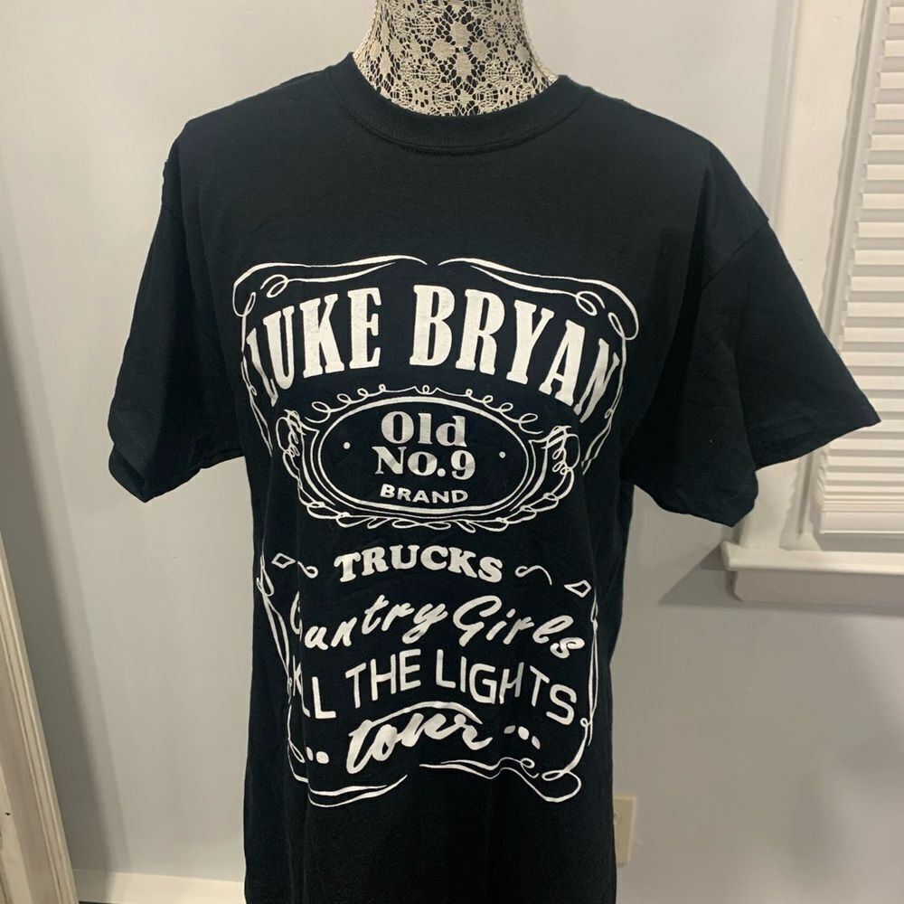 Luke Bryan Black Graphic Concert T-Shirt 2017
